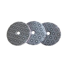 1 세트 4 인치 3 단계 연마 다이아몬드 습식 연마 패드 대리석 화강암 세라믹 유리 석재 콘크리트 연삭 용 연마 시트, 1-2-3, 4인치 100mm