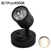 12V 스포트라이트 독서 램프 캐러밴 보트 모터홈 벽 스위치 스포트 라이트 천장 Led LED 액세서리 캠 V9U9, [02] 4000k black