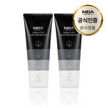 MBA 탈모완화 모발영양 집중케어 탈모케어 새치커버 모발아 더마 스칼프 블랙턴 헤어 팩 270ml, 2개