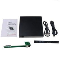 외장cd롬 dvd DVD 디비디 cd drw 외장 ODD cdrom odd 컴퓨터 플레이어 리더기 휴대용 12.7mm sata 광학 드라이브 코어 usb 2.0 sata 외장, 없음
