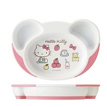 스케이터 헬로키티 떠먹기 쉬운 접시 어린이 식 유아기 생일선물 유아판 어린이그릇 유아용기, 본상품선택
