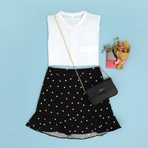 오노마 오노마 ONM 귀여운 땡땡이패턴 스커트 (8651677)
