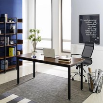 가정 사무실 철제 업무용 서재 매장 중역 임원용 책상 1800, 01.T4_1800_블랙ㅡ05.유리화이트