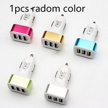 12V 24V 차량용 충전기 휴대용 USB 포트 범용 전화 3 어댑터 자동차 액세서리 Dropshipping, 01 1pcs random color