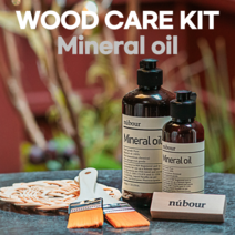 누보어 원목 도마 라탄 오일 키트 (오일+사포+브러쉬), 베이직 키트A