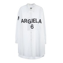 엠엠식스 메종 마르지엘라 페드로 MM6 로고 셔츠 원피스 S52CT0697 S47294 100 S52CT0697S4729410005