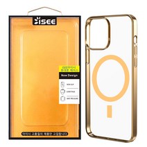 ISEE아이시 Apple 맥세이프 호환 휴대폰 슬림 케이스 6종컬러, 아이폰13Pro Max, 골드