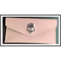 [캐디천국] 스컬 장지갑 골프지갑 내기지갑 골프악세사리 필드용품, 핑크