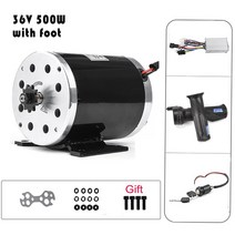 500W 1000W 24V 36V 48v DC 브러시 모터 키트 컨트롤러 전자 자전거 변환 키트 전기 자전거 스쿠터 스케이, [02] 36V500W With f kit, 한개옵션1