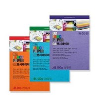 두성 OA 펜시페이퍼 색상지 A4 80g 25매, P66-진보라색