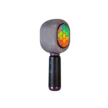 노래 연습 노래방 기계 가정용 회사용 잔치 노래방 블루투스 호환 무선 마이크 홈 노래방, 자주색