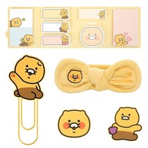 카카오프렌즈 춘식이 메모지 북마크 마그넷 자석 세안밴드 굿즈 모음, 5.춘식이 빅클립 북마크_인사