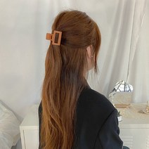 미니집게핀 무광 매트컬러 사각 헤어 집게핀 수입핀 카멜