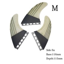 서핑보드 여러 크기 Fut-3-Fin 통관 S M 대형 서핑 보드 핀 트라이 세트 액세서리 carbonfiber 지느러미, 2-m
