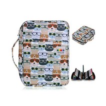 BTSKY 색연필케이스 파우치 대용량 필통 컬러 홀더 203841, Glasses, Glasses