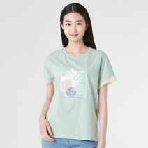 [지센] 프린트 패치 반팔 티셔츠 LFTSM501_MT