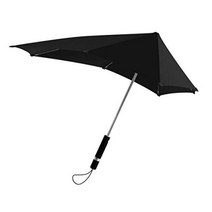 우산 내풍 Senz 센즈 오리지날 비구 우산 양산 긴우산 파라솔 맑음 겸용 자외선 UV 컷 퓨어 블랙 90x87cm