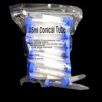 바오바론 15ml 50ml 코니칼 튜브 conical tube 원심관 코니컬 미생물 실험 과학 기자재 투명스티커 증정