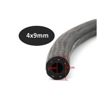 NBR 가솔린 디젤 오일 내성 실리콘 Tube4 25mm 직경 플렉서블 고압 자동차 연료 주입 파이프 호스 1m, 4x9mm