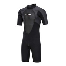 ZCCO 남성 잠수복 1.5mm 프리미엄 네오프렌 백 지퍼 쇼트 다이브 스킨 스피어피싱 스노클링 서핑 카누 스쿠버 다이빙 수트(L) 4423603595, 3MM