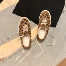 패브릭슬립온 사슴과 같다 여성 친구 호피 즈크화 ULZZANG 보이핏 볼륨 천 슈즈 스니커즈 2069662812