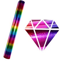 인테리어필름 도매 부드러운 금속 시트 열전달 비닐 롤 홀로그램 레이저 DIY cricut 위장 아이언 필름 HTV T 셔츠, 30cmX100cm, 07 SMT008