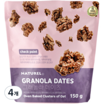 라이브잇 나뚜렐 그래놀라 데이츠 청크타입, 150g, 12개