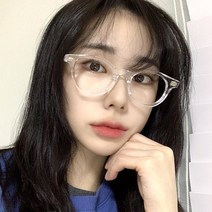 클리어 투명 뿔테 남자 여자 보스턴 원형 안경테