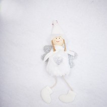 이미지볼8cm1개 크리스마스 인테리어용품 걸이용품 성탄 큐트 엔젤 털 인형 트리 팬시 장식 펀텐트 2682208024, 화이트