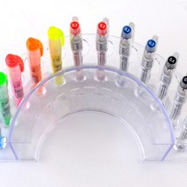 문구점투명볼펜꽂이 색연필붓매장 필기구정리함