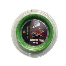 Powerti 배드민턴 문자열-0.72mm 훈련 문자열 200m 릴 스트링 기계, green