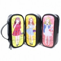 에이치플러스몰 에나멜 세로형 걸 파우치 3종