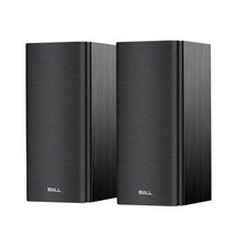 북쉘프 데스크 PC 스피커 60w 고출력 4 inch hifi 서브우퍼 책장 서라운드 tv 탑, 검은색