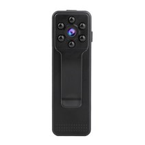 바디캠 자전거 블랙박스 브이로그 카메라 경찰 유튜브용 미니캠 미니 바디 풀 비디오 레코더 바디 모션 감지 스냅샷 루프 녹화 캠코더 보안 펜 비디오 캠, 검은색