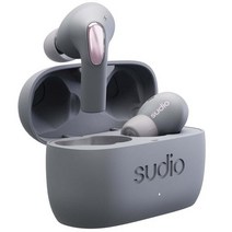 Sudio 수디오 완전 무선 이어폰 E2 Bluetooth / 하이브리드 액티브 노이즈 캔슬링 지원 Electric Grey E2GRY