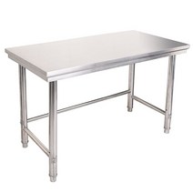 스테인리스 작업대 조리대 선반 주방 다이 보조선반 업소용 하부장 싱크대 배식대, 길이 120 너비 80 높이 80 단층