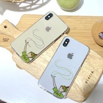아칸케이스 리버워드 피터팬 소프트젤리케이스 아이폰XS MAX:연초록, 연초록