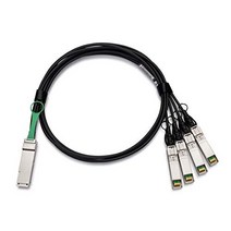 Fortinet Compatible FG-TRAN-QSFP-4XSFP-5 40G QSFP to 4xSFP+ Breakout Twinax Cable | 4x10G 5M Passive, 1
