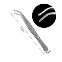 스테인레스 스틸 정밀 긴 직선 곡선 펜치 원예 다육식물 클램프 DIY 도구 25-80mm, 02 Elbow_01 1pcs_01 12.5cm