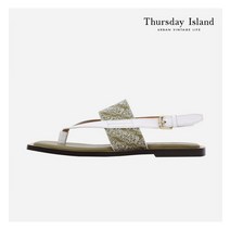 써스데이아일랜드 Thursday Island 여성 플립플랍 내추럴 샌들(T214MSE234W)