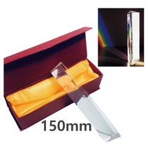 빛스펙트럼 광학장치 투명 삼각프리즘 15cm 교육기관 과학학습 분산현상 확대 빛분석