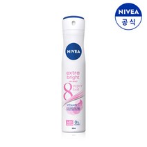 니베아 데오드란트 스프레이 엑스트라 브라이트 200ml, 단품없음