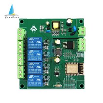 ESP8266 와이파이 2/4 웨이 릴레이 모듈 AC 90-250V/DC 7-30V ESP-12F 프로그래밍 가능 개발 보드 Arduino 용 4M 바이트 플래시, [01] 4 WAY