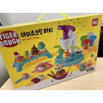 타이거도우 아이스크림 파티 유아용 클레이 세트, 혼합색상, 15세트