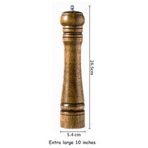 솔트그라인더 깨갈이 후추갈이 소금 휴대용 나무 원목, 10 inch