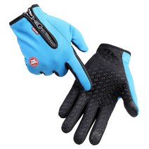 견고한 1Pair Men Women Winter Warm Windproof finger gloves jardin potager Thermal Touch Screen Mitte, 03 파란_03 XL