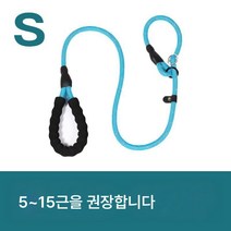 비웅견 전용 견인끈 강아지끈 방폭펀치체인산책견탈출방지 대소형견줄 묶기, 색깔7, 로프 길이 [2 m]