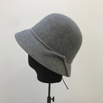 리본 울 100% 페도라 에르 메종 더 클로쉐 클로슈 햇 샤모자 (3color)