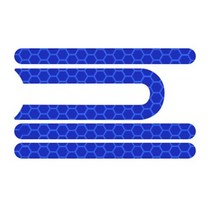 샤오미 호환 전기 스쿠터 반사 스티커 전면 후면 휠 Mijia M365 Pro 접착 스트립 용 보호 쉘, 02