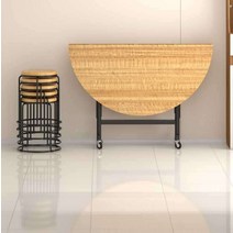 중식당 이동식 턴테이블 대형 원판 회전식 탁자 1.8m, 1.8m 레드호두+ 1.2m 턴테이블